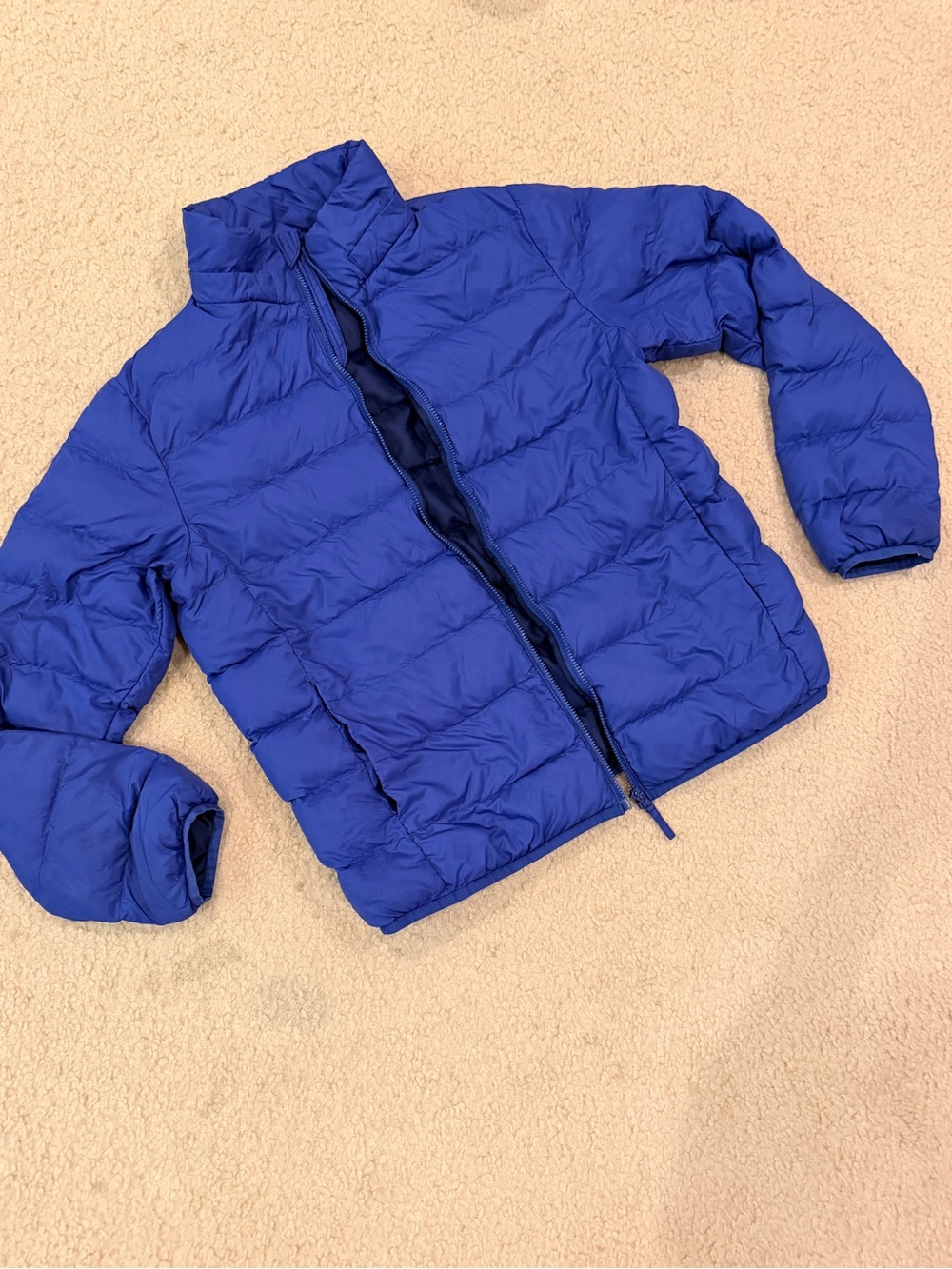 Uniqlo Royal Blue Kids Puffer Jacket size 13